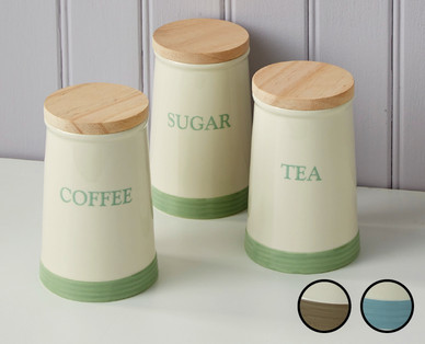Tea/Coffee/Sugar Canisters