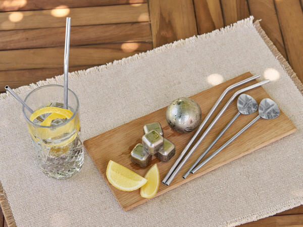 Ustensiles pour boire en acier inox