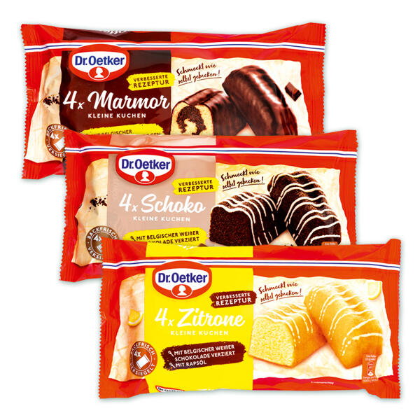 4 kleine Rührkuchen