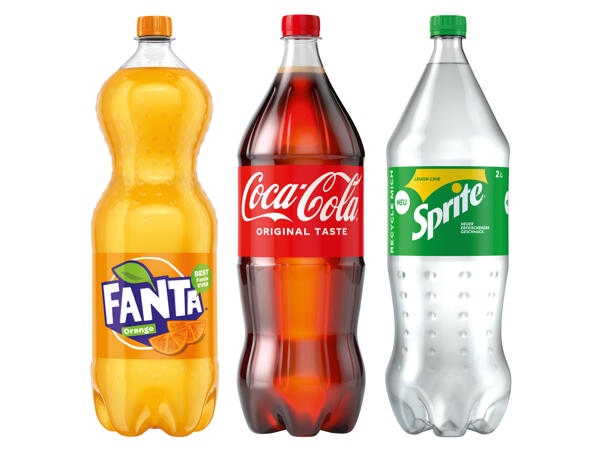 Coca Cola/Fanta/Sprite Limonade 2 Liter