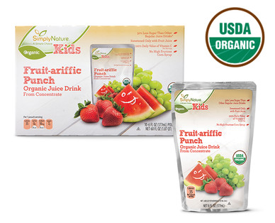 SimplyNature Organic Juice Pouches
