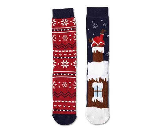 Merry Moments 
 Men's or Ladies' 2-Pair Socks