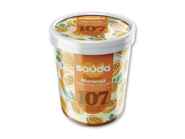 Passionsfrugtsorbet