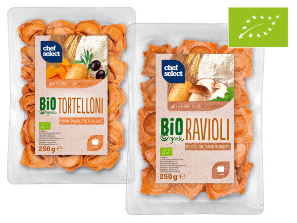 Bio Tortelloni oder Vollkornravioli