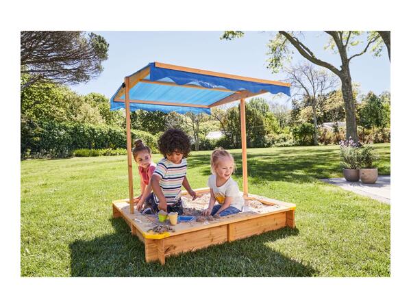 Playtive Sandpit With Sun Shade & Ice Cream Parlour