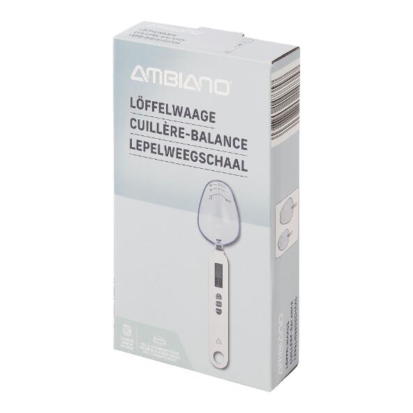 AMBIANO(R) 				Cuillère-balance ou balance de cuisine numérique