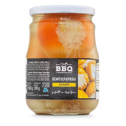 BBQ Paprika gefüllt gelb