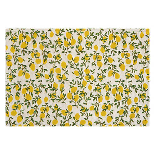 20"x 30" Chenille Accent Mat - Lemons