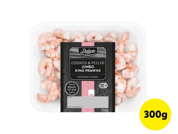 Deluxe Cooked and Peeled Jumbo King Prawns