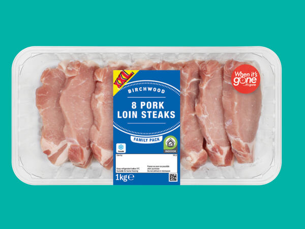 Birchwood 8 Pork Loin Steaks