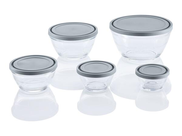 Livarno Home Glass Bowl Set - 5 Pack