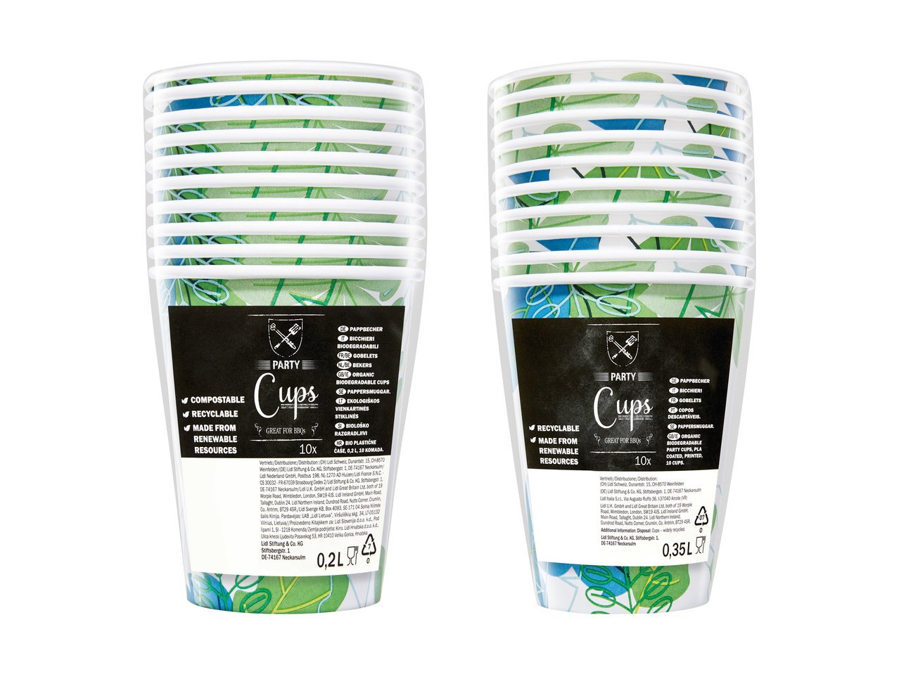 Gobelets en carton