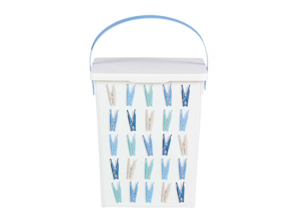 Livarno Home Peg Bucket with Lid