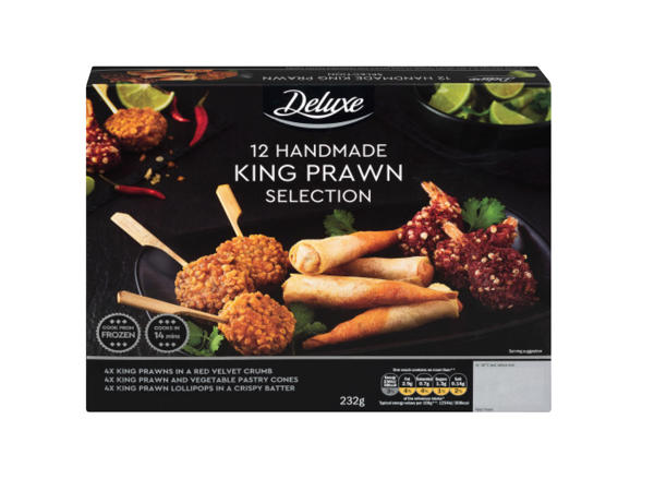 Deluxe 12 Handmade King Prawn Selection