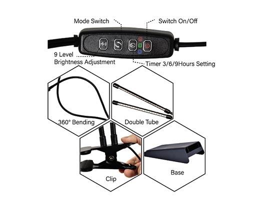 Gardenline 
 Dual-Head Plant Grow Light