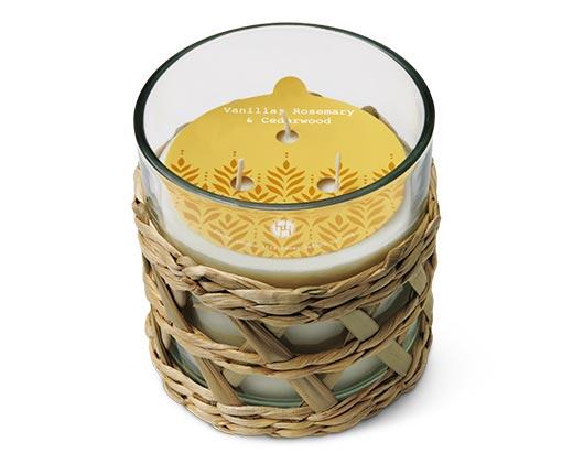 Huntington Home 
 Rattan Candle