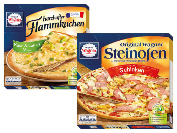 WAGNER Original Steinofen Pizza/herzhafter Flammkuchen