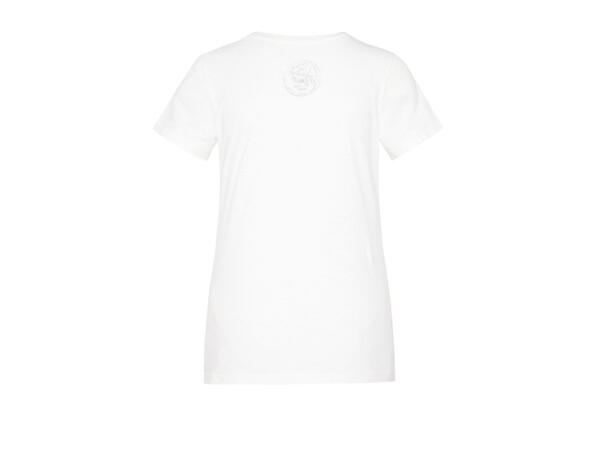 Soccx Damen T-Shirt mit Glitterdruck