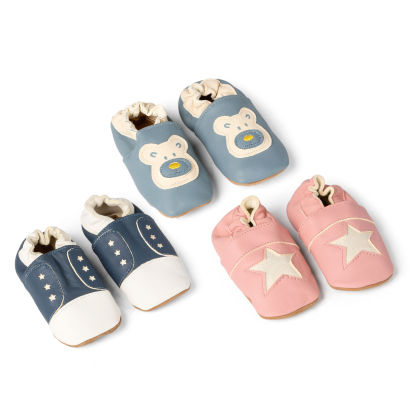 Lederpantoffeln für Babys