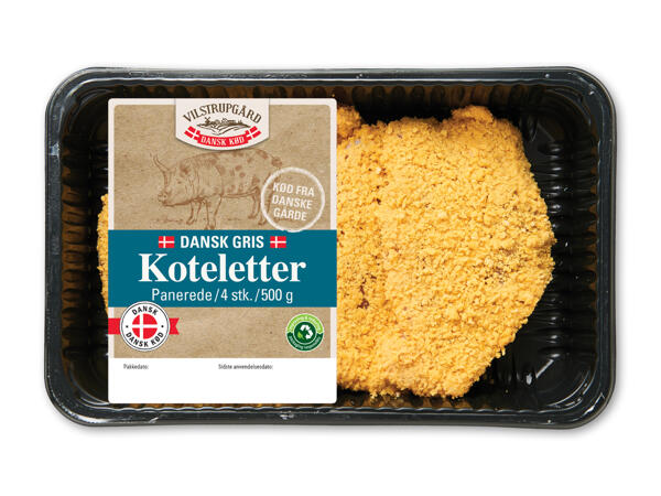 Danske panerede koteletter