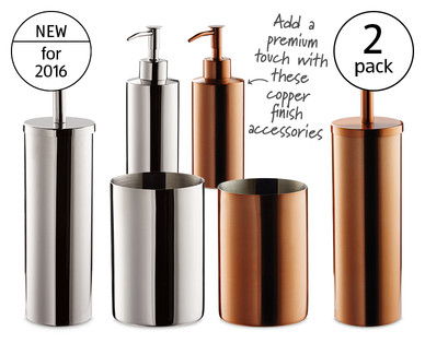 Premium Toilet Brush/Tumbler & Dispenser Set
