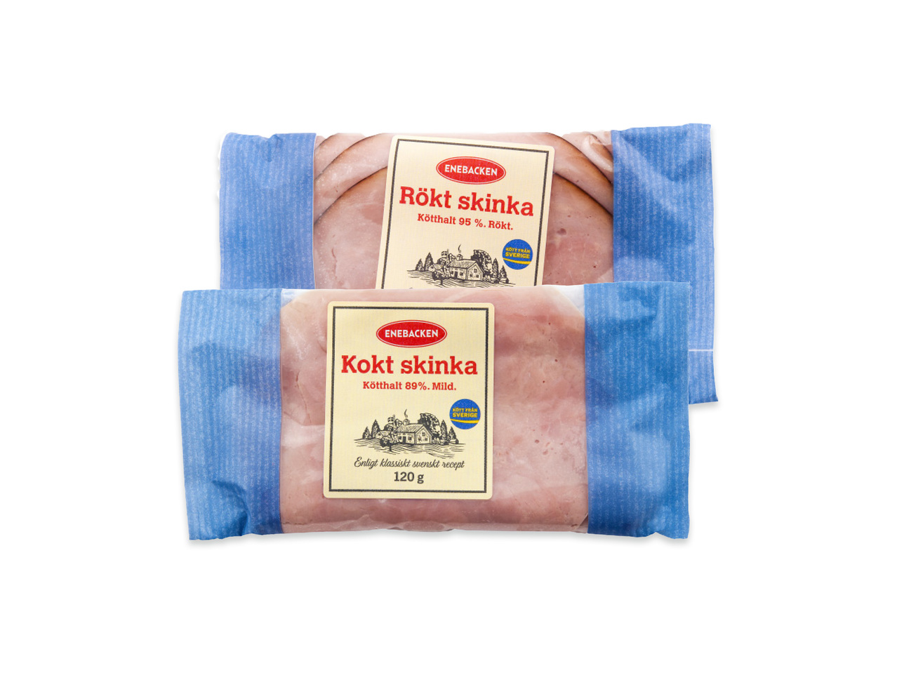 Rökt/kokt skinka, skivad