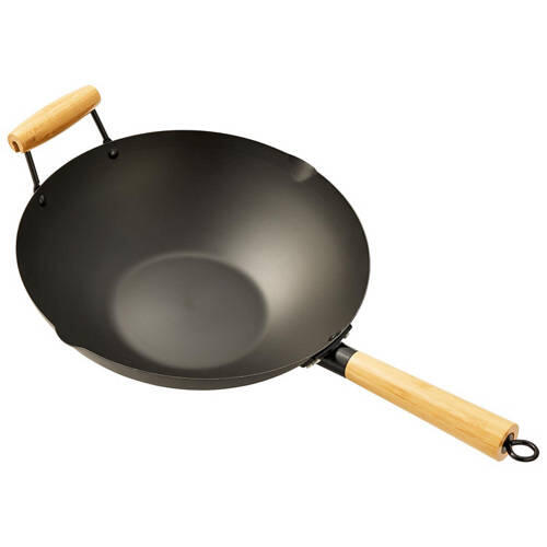 Carbon Steel Wok Pan 35cm
