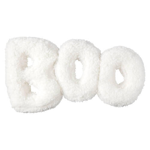 Halloween Pillow - BOO, White
