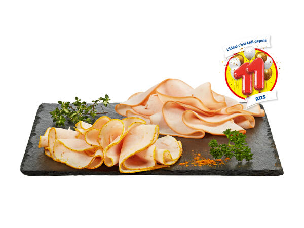 Blanc de poulet en tranches