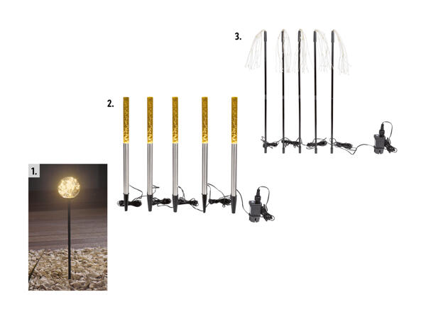Baguettes lumineuses à LED, lot de 4 ou de 5