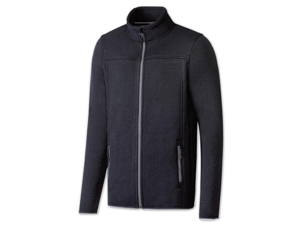 Herren Strickfleecejacke