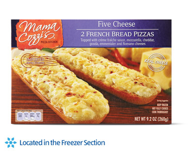 Mama Cozzi's Pizza Kitchen Five Cheese or Vegetable French Bread Pizzas