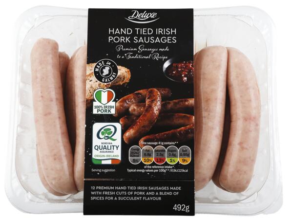 12 Hand Tied Pork Sausages