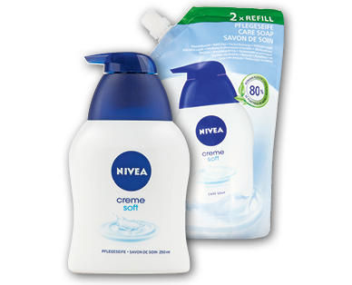 NIVEA Seifenspender und Nachfüllpackung