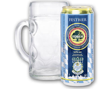 Bière de fête avec une chope