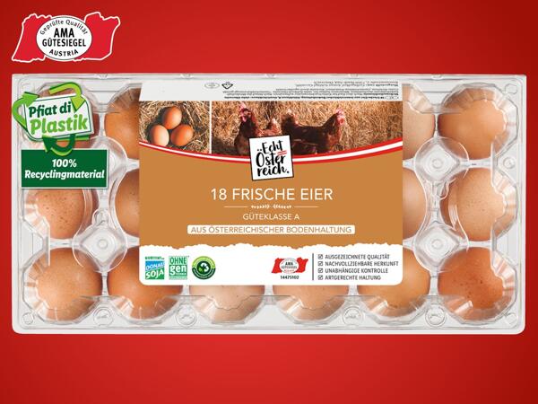 Eier aus Bodenhaltung