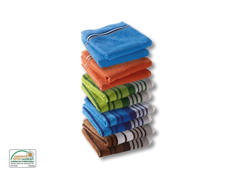 Serviettes de toilette éponge, lot de 2