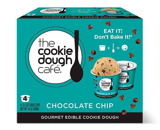 The Cookie Dough Cafe Chocolate Chip or Cookies n Cream 4 pack