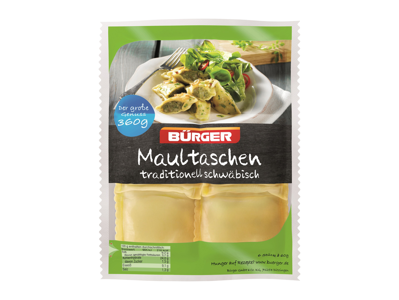 Raviolis souabes Bürger
