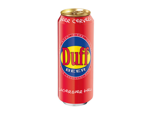 Duff Lager Beer