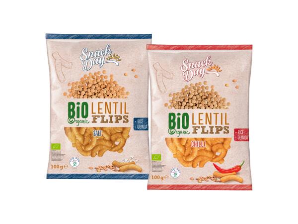 Organic lentil flips