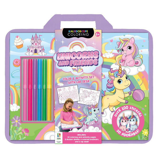 Hinkler Unicorn Friends Lap Desk Activity Kit