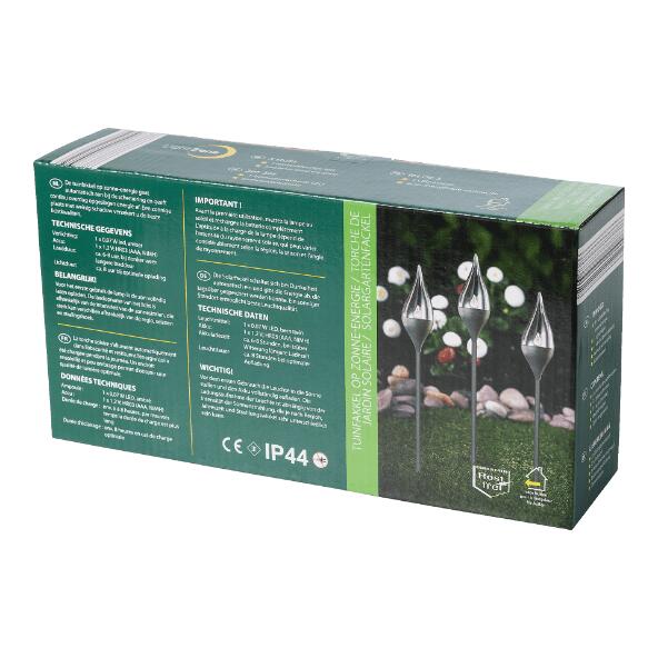 LIGHT ZONE(R) 				Tuinfakkel op zonne-energie