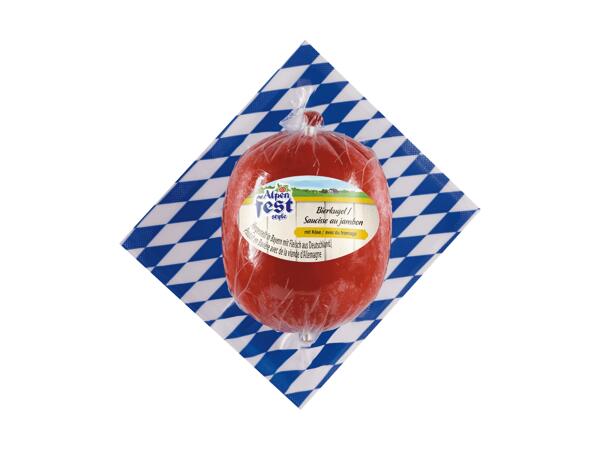 Saucisse au jambon avec du fromage