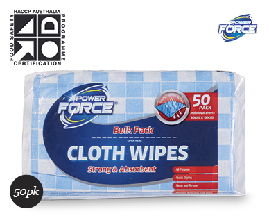 Cloth Wipes 50pk