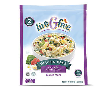 LiveGfree Chicken Alfredo or Chicken Florentine Skillet Meals