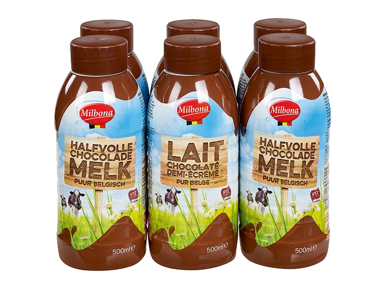 Halfvolle chocolademelk