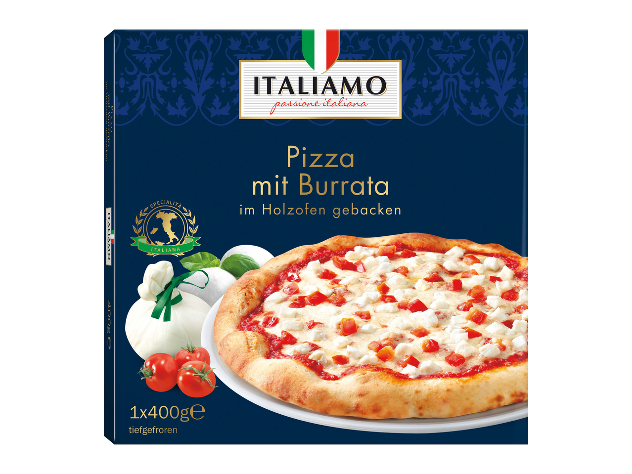 ​Pizza mit Burrata