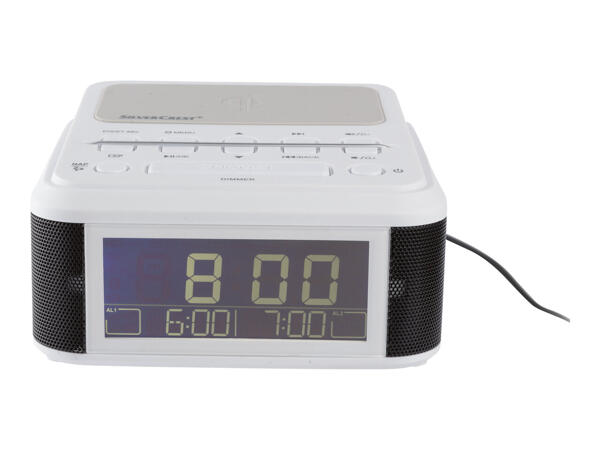 Silvercrest Bluetooth Alarm Clock Radio with Qi Charging