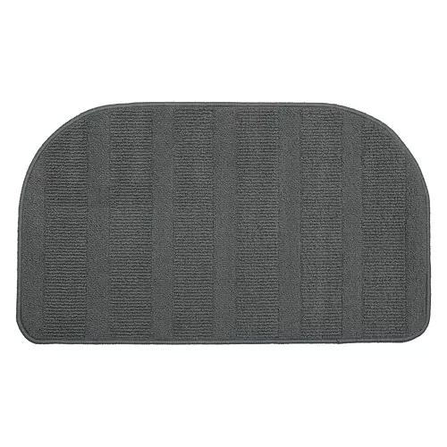 20" x 34" Slice Shaped Kitchen Accent Rug - Gray Vertigo